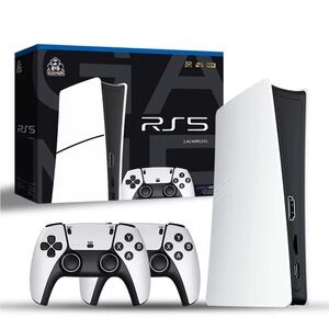 Rs5 Tv Game Console Dual Stick Wireless Controller Game 20000+64gb Two
